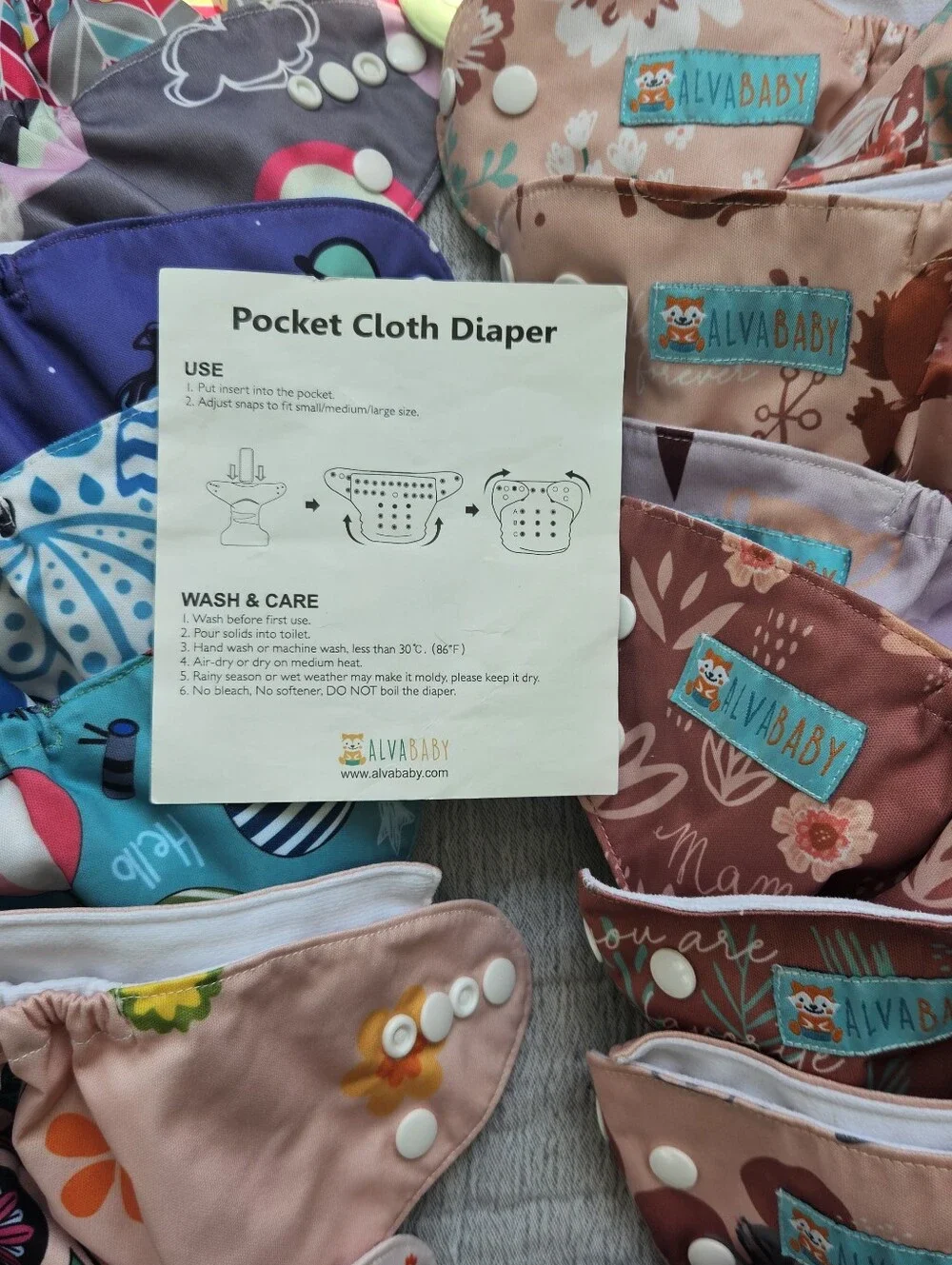 Alva Baby Pocket Cloth Diaper